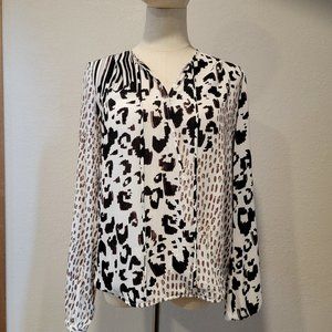 Vintage CAbi Animal Print Blouse, - XS, Excellent Condition!